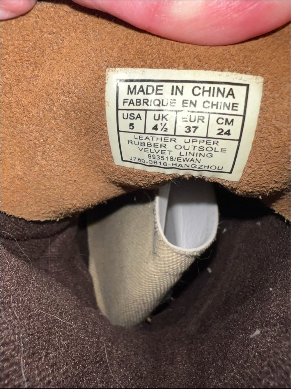 Polo by Ralph Lauren Two-Tone Brown Duck Boots - Picture 4 of 5